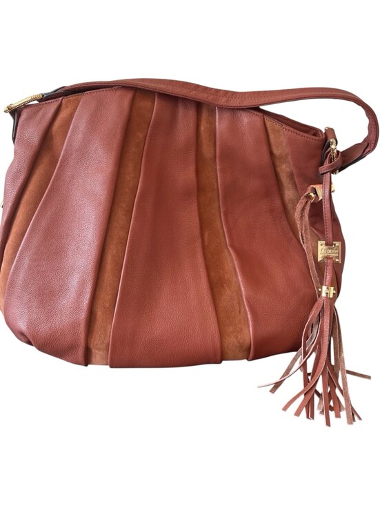 Aimee Kestenberg Handbags - Aimee Kestenberg leather Hobo Suede burnt Orange Brown Rust Gold Hardware Purse
